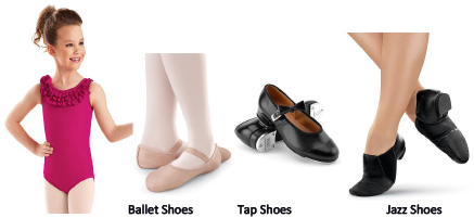 tap and jazz shoes